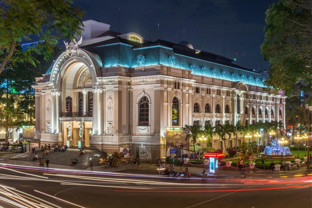 If departing from nearby locations, visitors can walk to the Saigon Opera House while enjoying the scenic views along the way